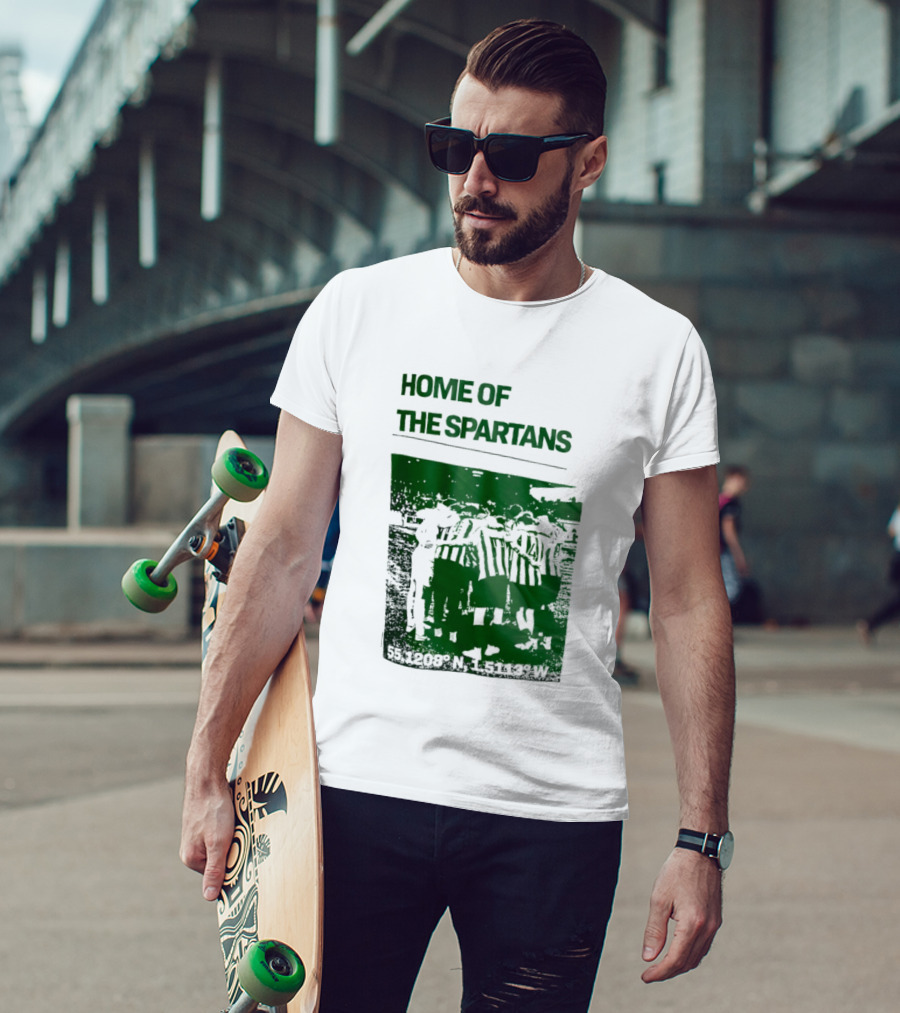 Home Of The Spartans 55.1208° N 15113° W T-Shirt