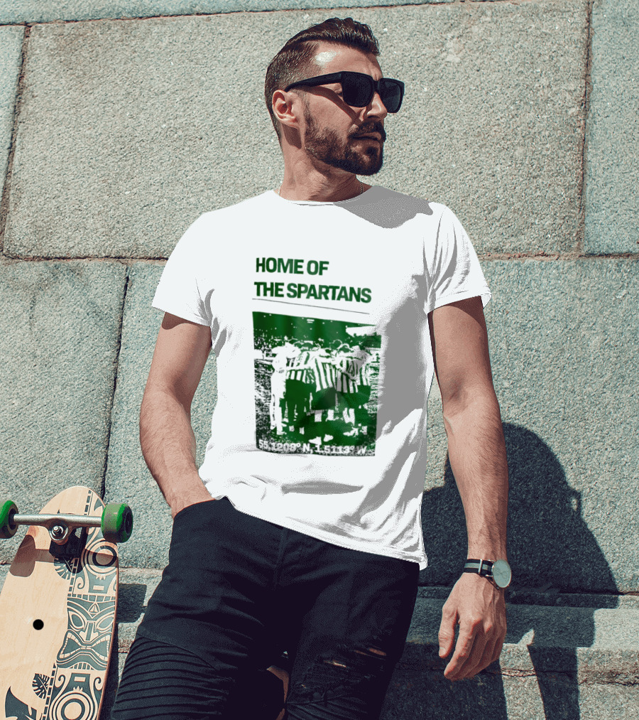 Home Of The Spartans 55.1208° N 15113° W T-Shirt