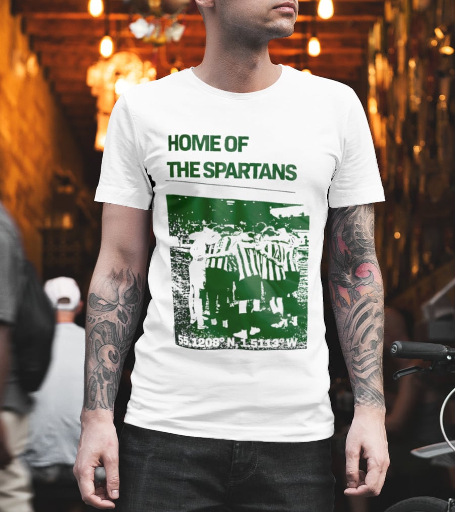 Home Of The Spartans 55.1208° N 15113° W T-Shirt