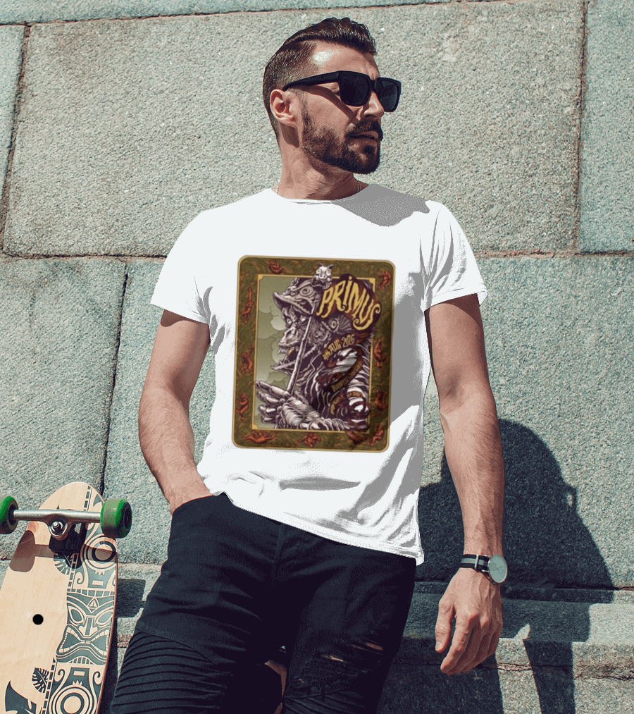 Primus 04 Aug 2026 Budapest Hungary Concert Vintage Warrior T-Shirt