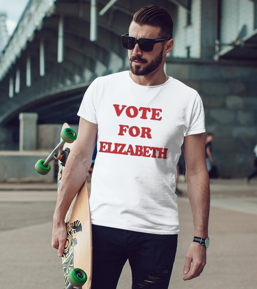 Vote For Elizabeth Bold Red T-Shirt