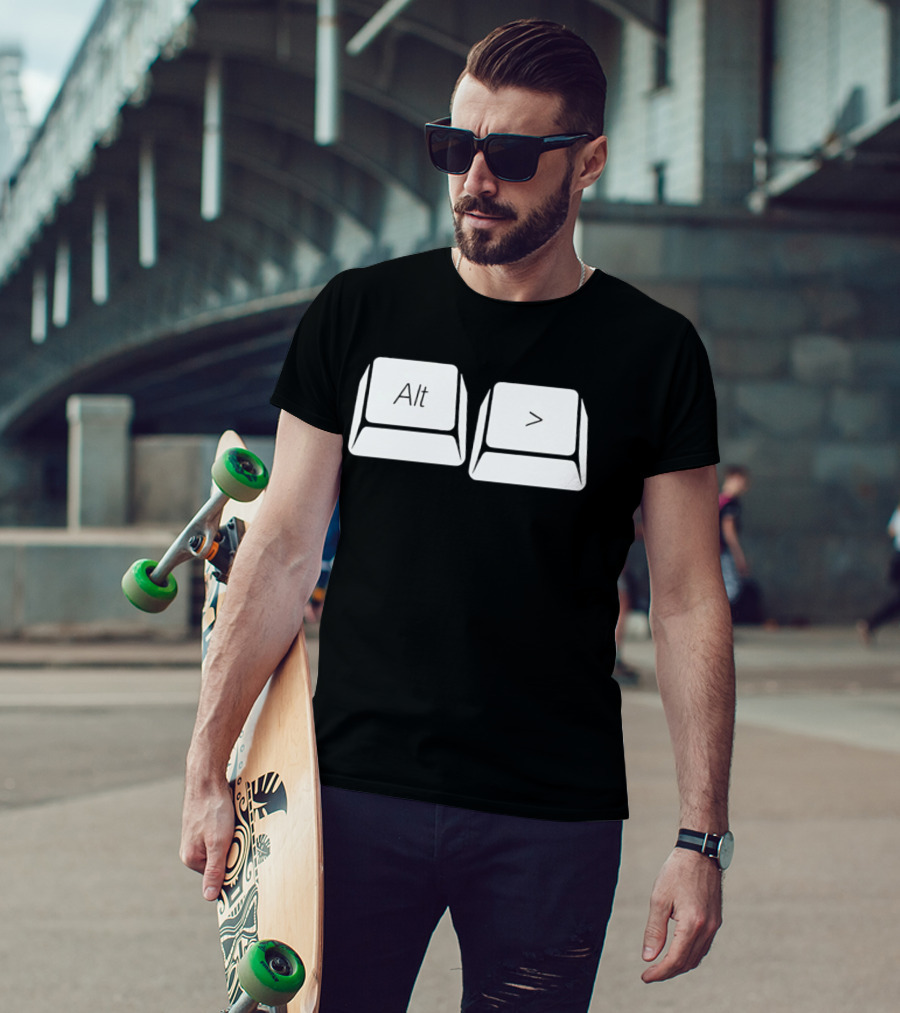 Alt Greater Than Keyboard Keys Shortcut T-Shirt