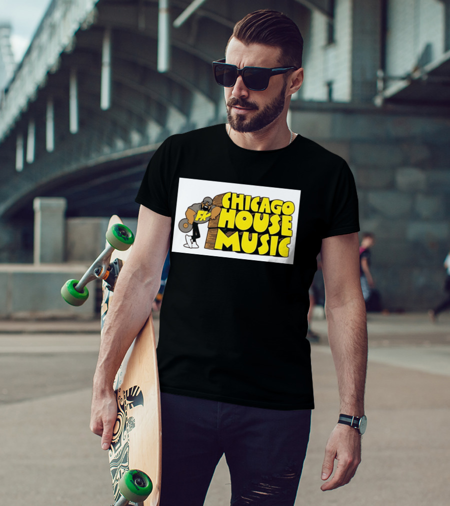 FK Chicago House Music Retro Vinyl DJ T-Shirt