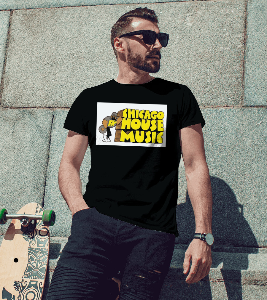 FK Chicago House Music Retro Vinyl DJ T-Shirt
