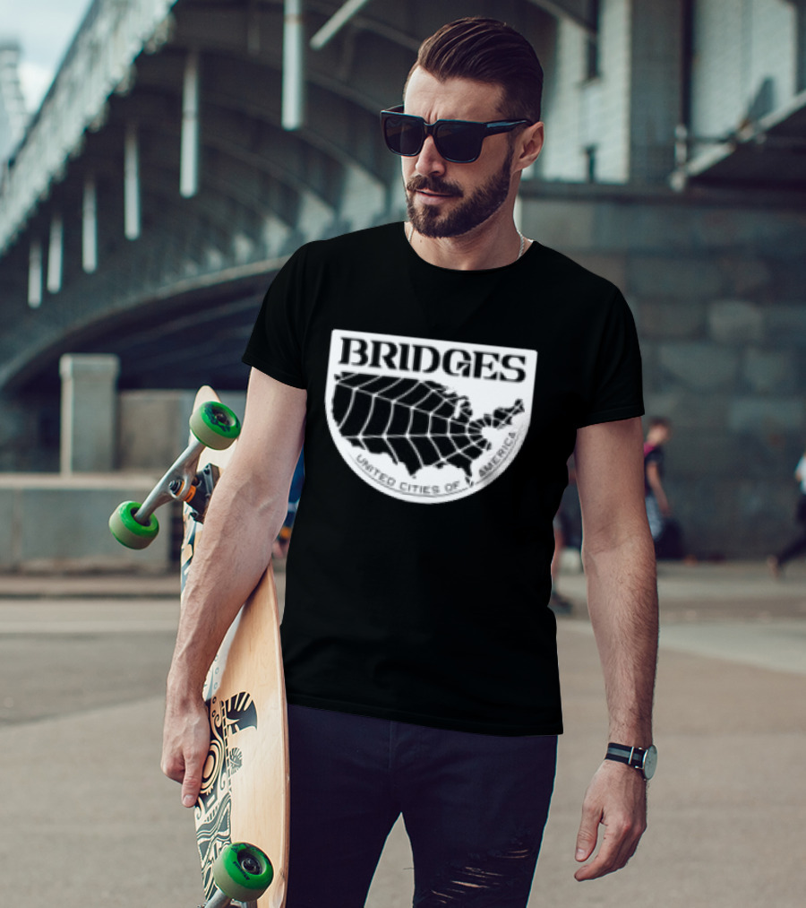 Brain Dead X Death Stranding Bridges United Cities Of America T-Shirt