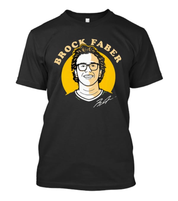 Brock Faber Minnesota Wild Comicstyle T-Shirt