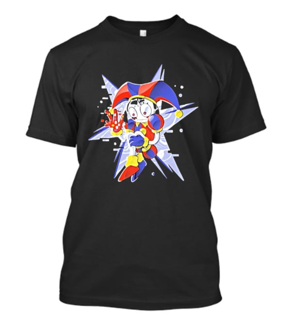 Classic Pixel Jester Glitch Retro Arcade T-Shirt