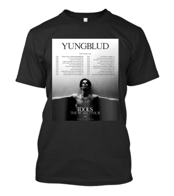 YUNGBLUD Idols The World Tour North America 2026 Schedule Dates Mockup Two Side T-Shirt