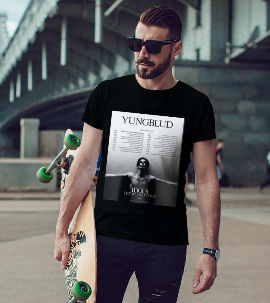YUNGBLUD Idols The World Tour North America 2026 Schedule Dates Mockup Two Side T-Shirt