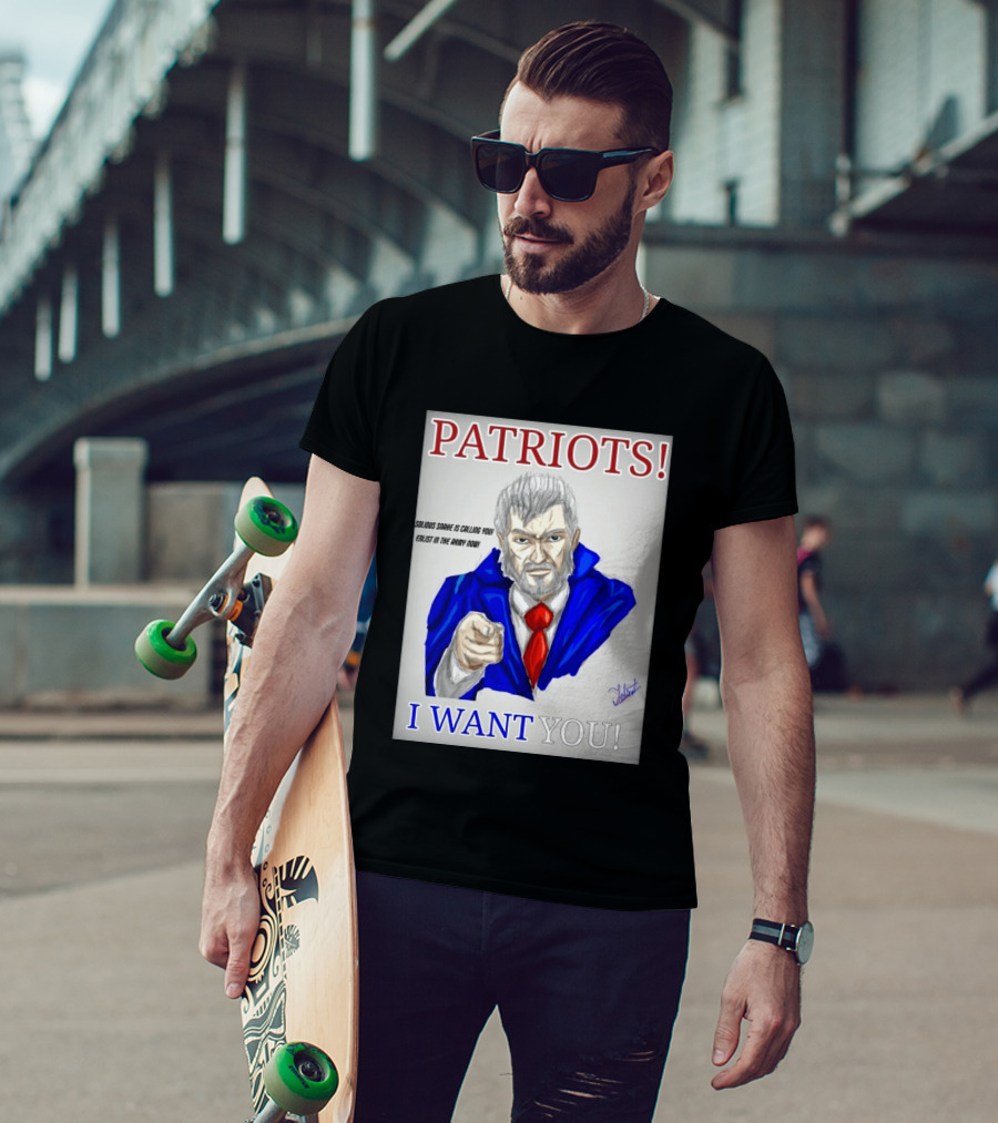 Patriots Solidus Snake Is Calling You Enlist In The Army Now I Want You T-Shirt