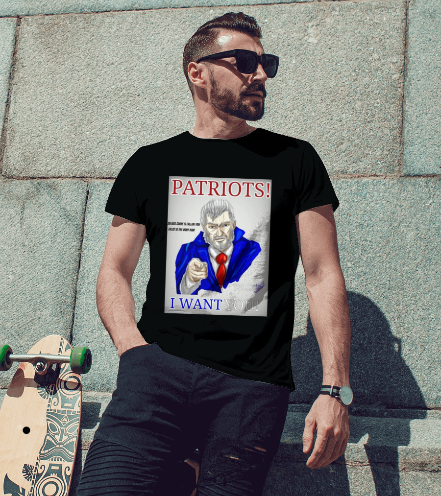 Patriots Solidus Snake Is Calling You Enlist In The Army Now I Want You T-Shirt