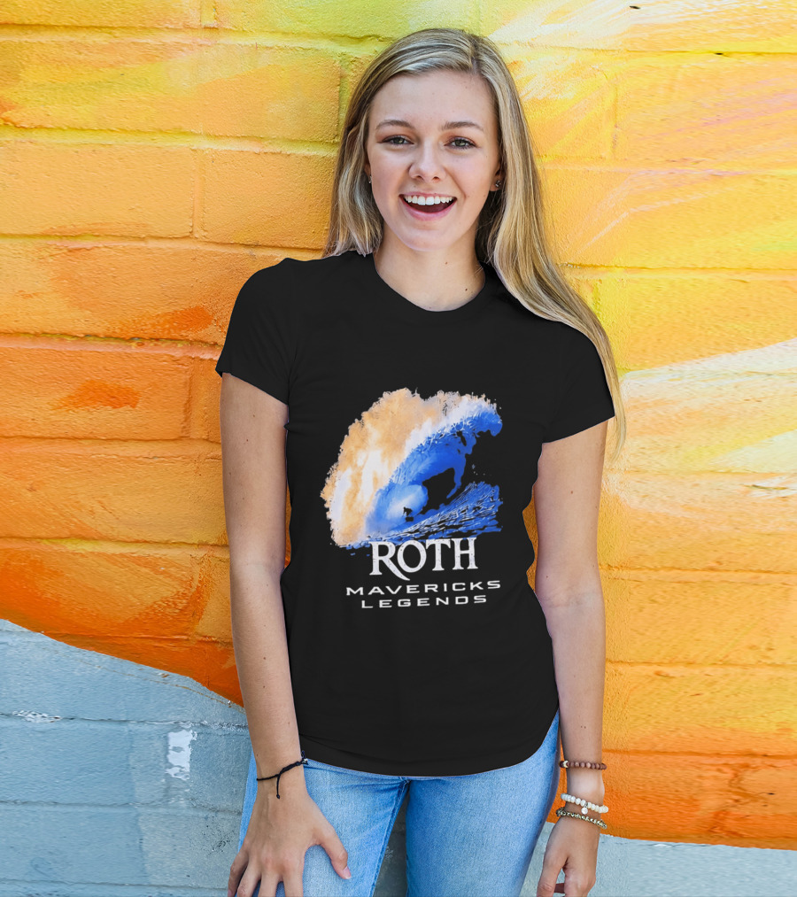 Roth Mavericks Legends Surfing Big Wave Iconography T-Shirt