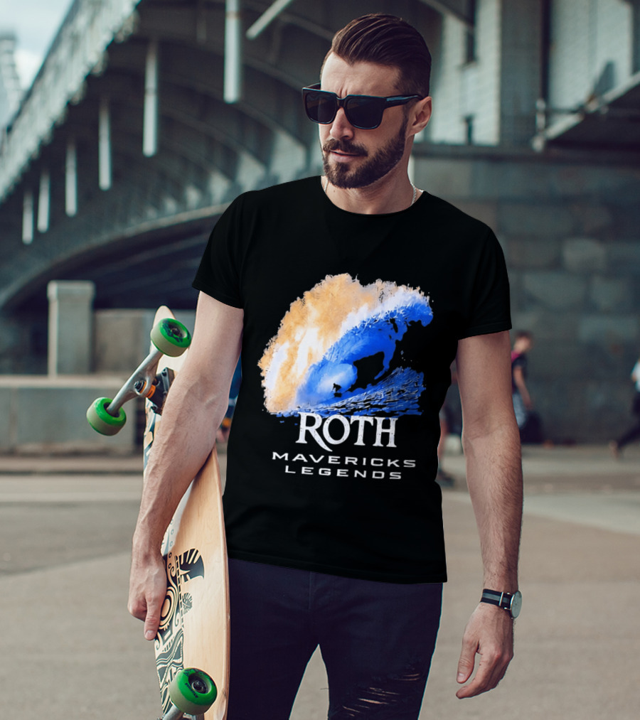 Roth Mavericks Legends Surfing Big Wave Iconography T-Shirt