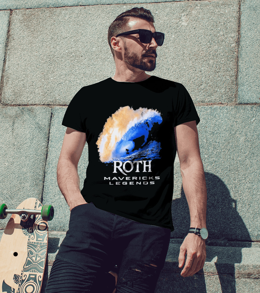Roth Mavericks Legends Surfing Big Wave Iconography T-Shirt