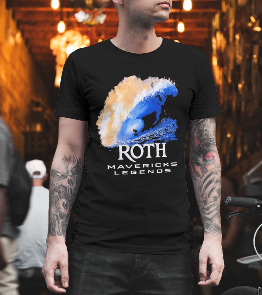 Roth Mavericks Legends Surfing Big Wave Iconography T-Shirt
