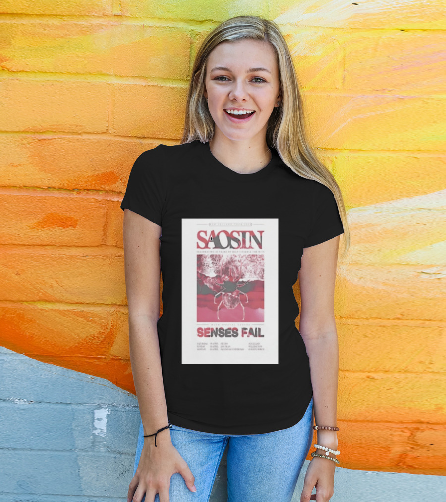 Saosin Sense Fail 2026 New Zealand Tour T-Shirt