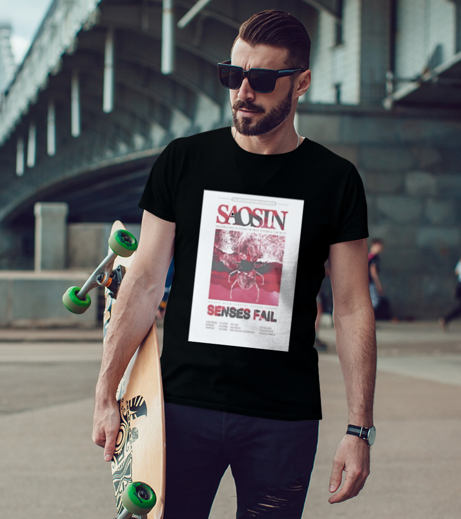 Saosin Sense Fail 2026 New Zealand Tour T-Shirt