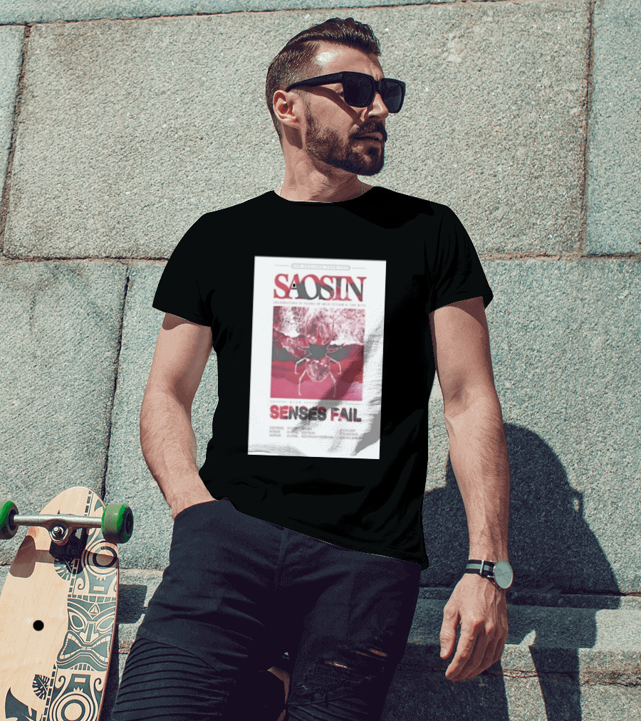 Saosin Sense Fail 2026 New Zealand Tour T-Shirt