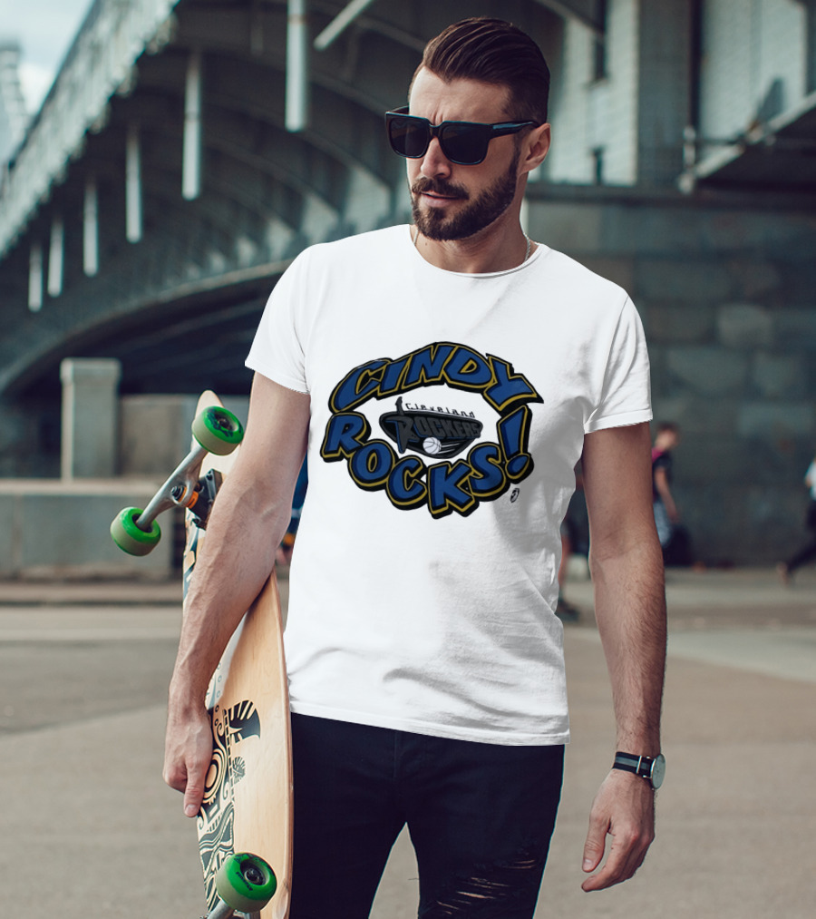 Cindy Rocks Cleveland Rockers Basketball T-Shirt