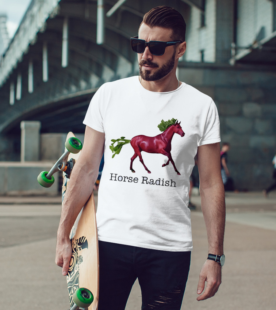 Horse Radish Vegetable Pun Humor T-Shirt