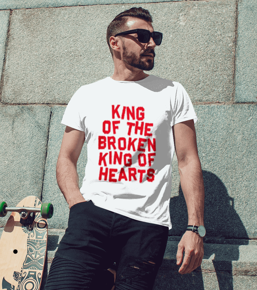 King Of The Broken King Of Hearts Bold Red T-Shirt