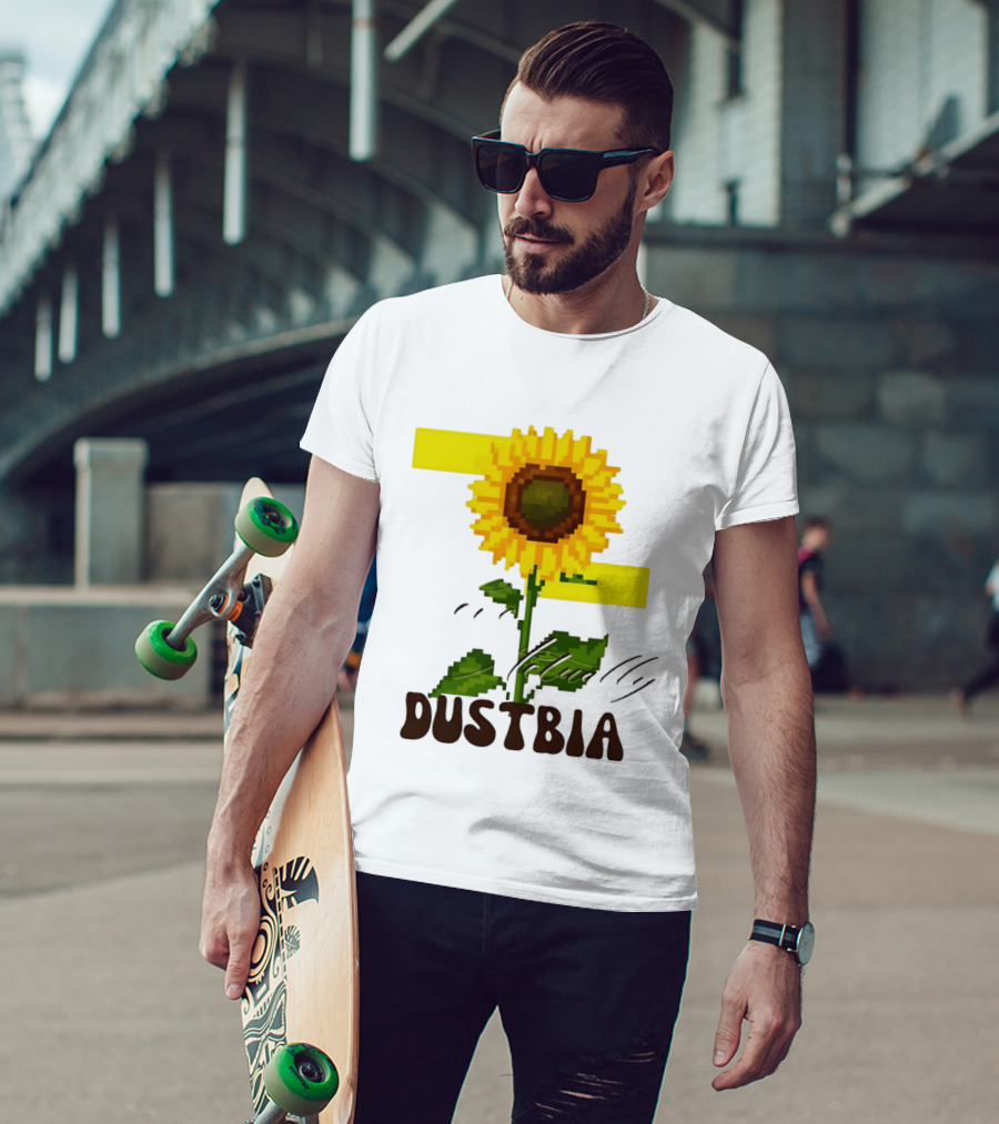 Love Actually Dustbia Pixel Sunflower T-Shirt