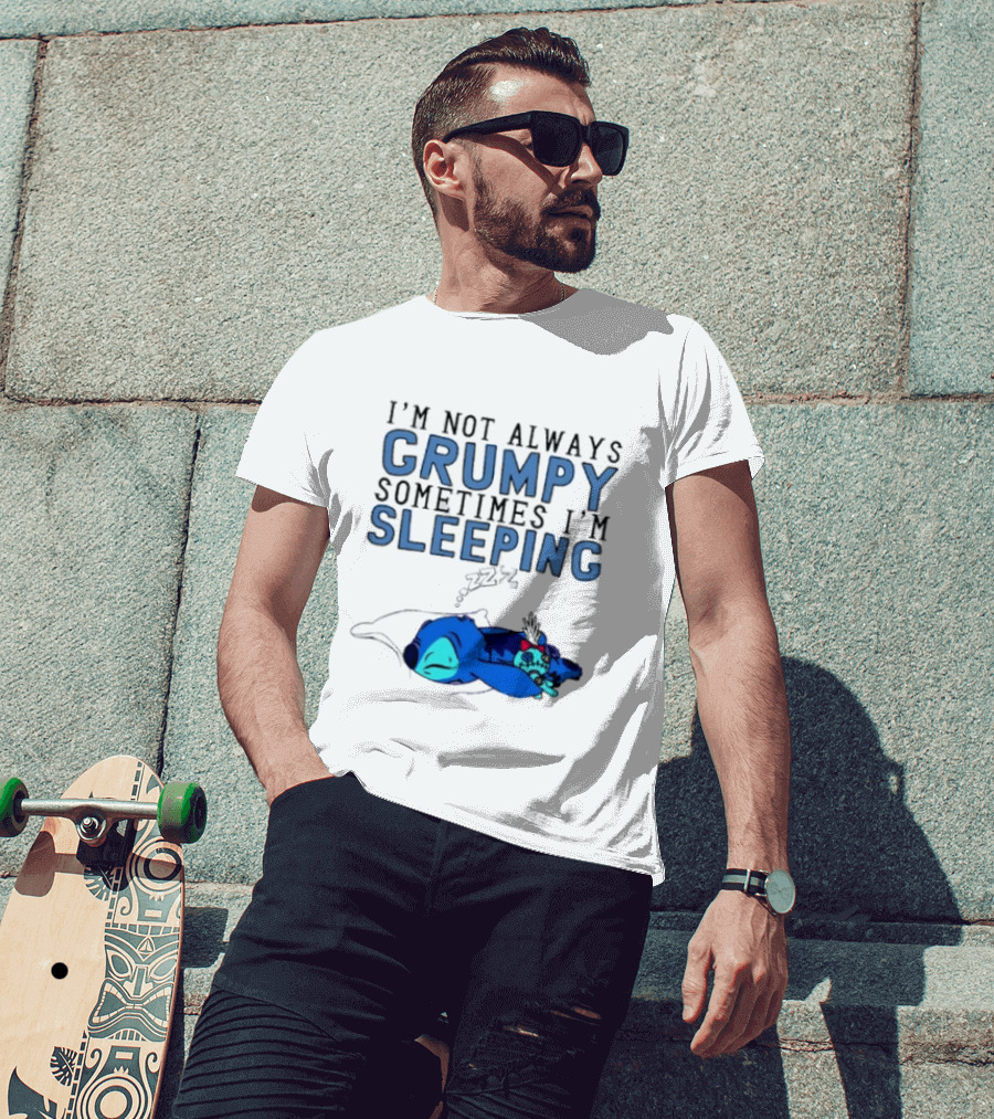 Stitch I'm Not Always Grumpy Sometimes I'm Sleeping Zzz T-Shirt