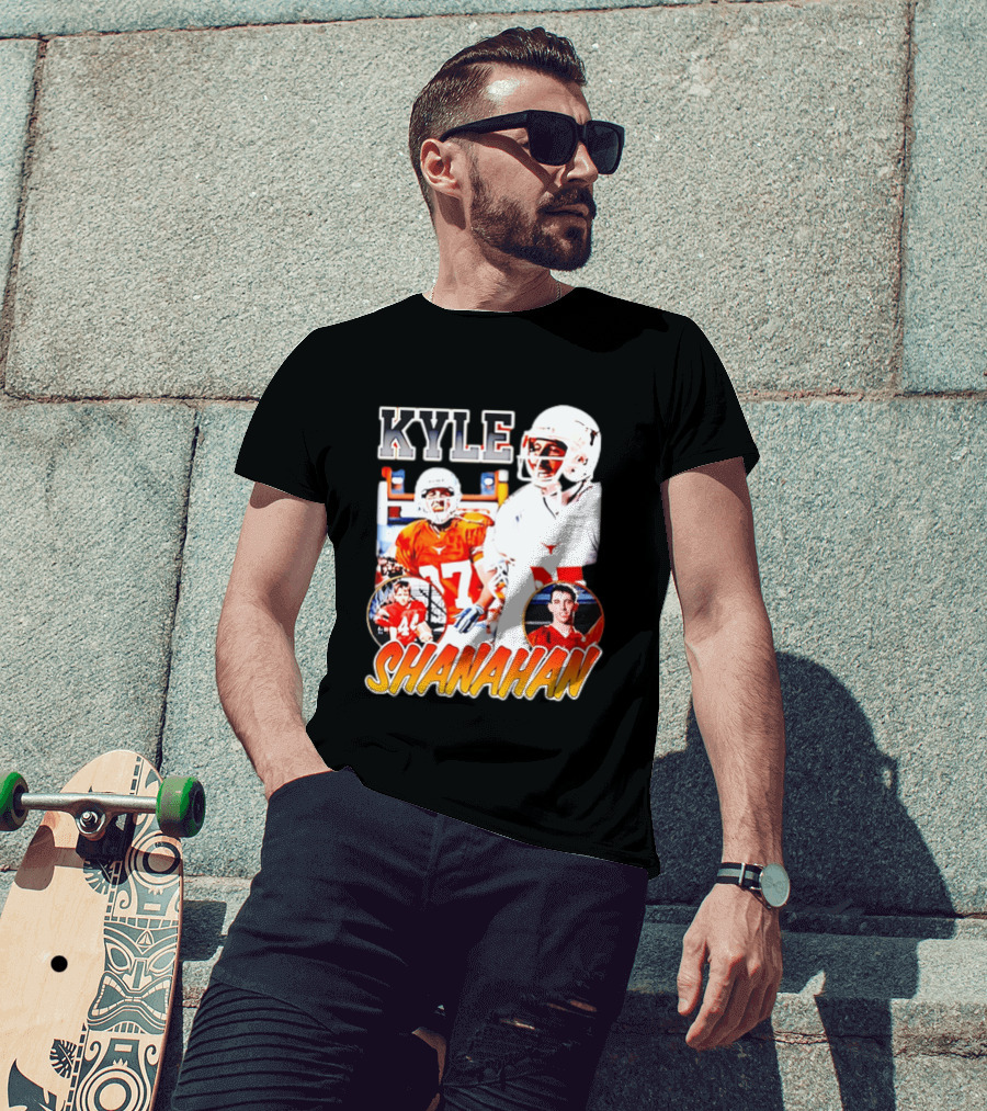 Kyle Shanahan Texas Longhorns Football Legend Player Number 17 T-Shirt