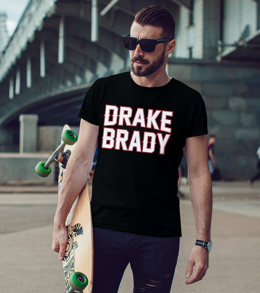 Drake Brady Bold Lettering Sports Fusion T-Shirt