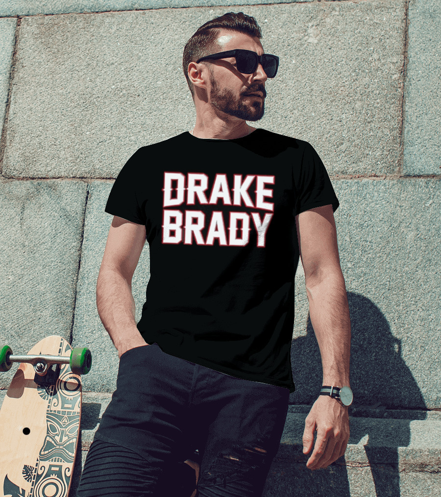 Drake Brady Bold Lettering Sports Fusion T-Shirt