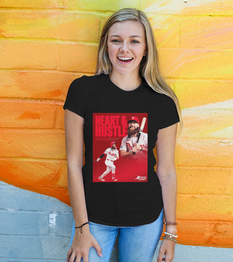 Philadelphia Phillies Heart & Hustle Award Winner Brandon Marsh T-Shirt