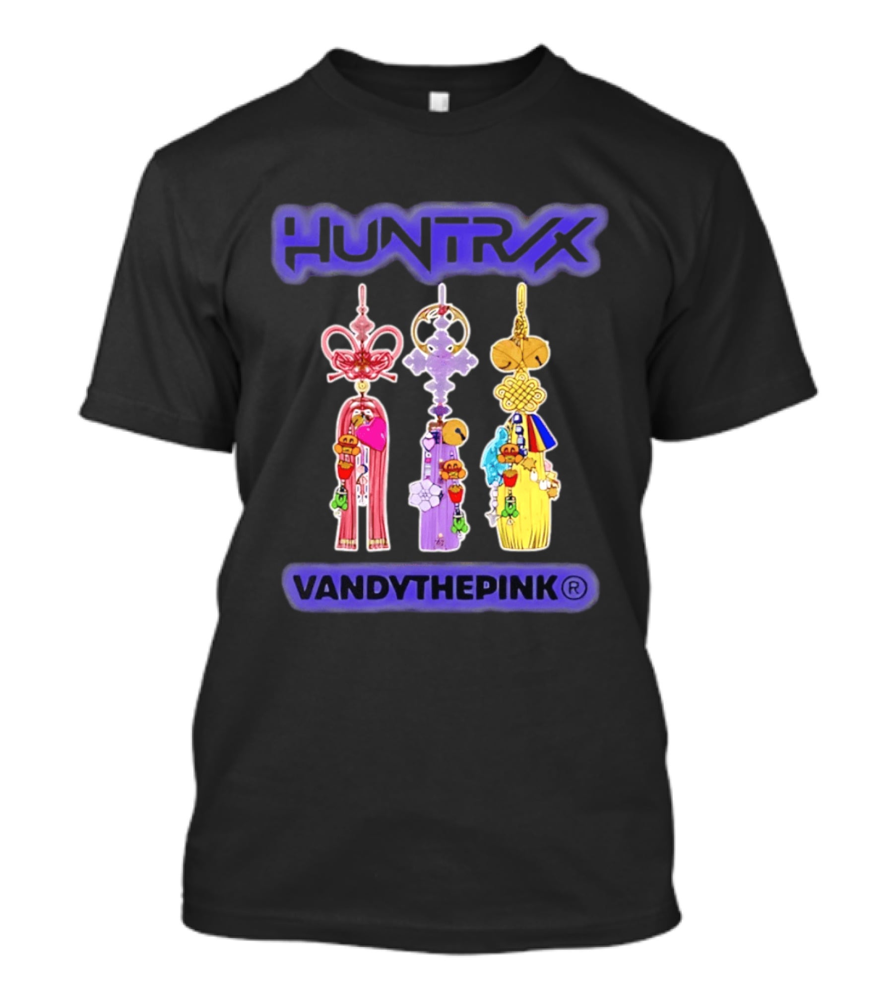 Huntrax Vandythepink Colorful Decorative Charms T-Shirt