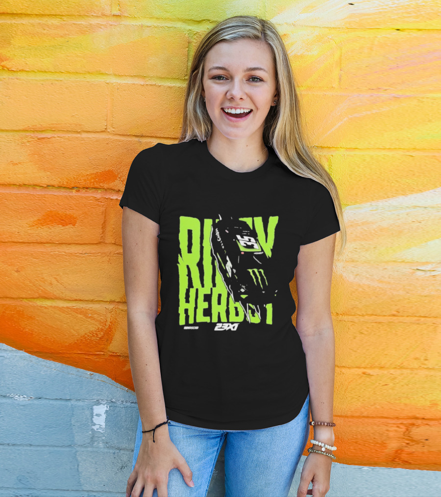 Riley Herbst 2023 23XI NASCAR Monster Energy Racing 98 T-Shirt