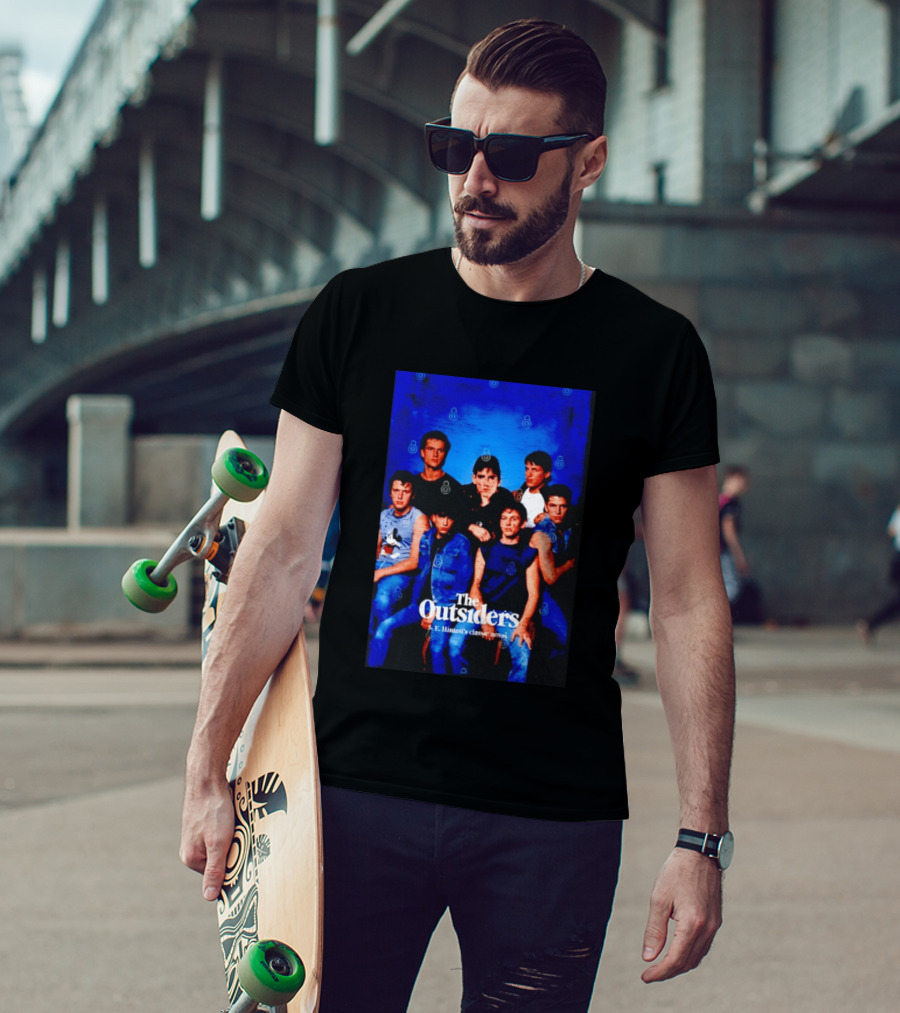 The Outsiders S E Hinton's Classic Novel Cover Group T-Shirt