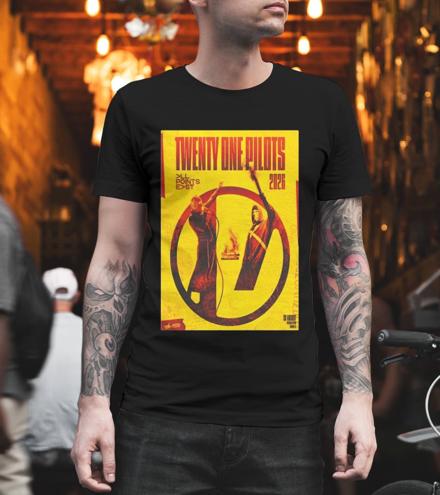 Twenty One Pilots All Points East 2026 Victoria Park London August 30 Tour T-Shirt