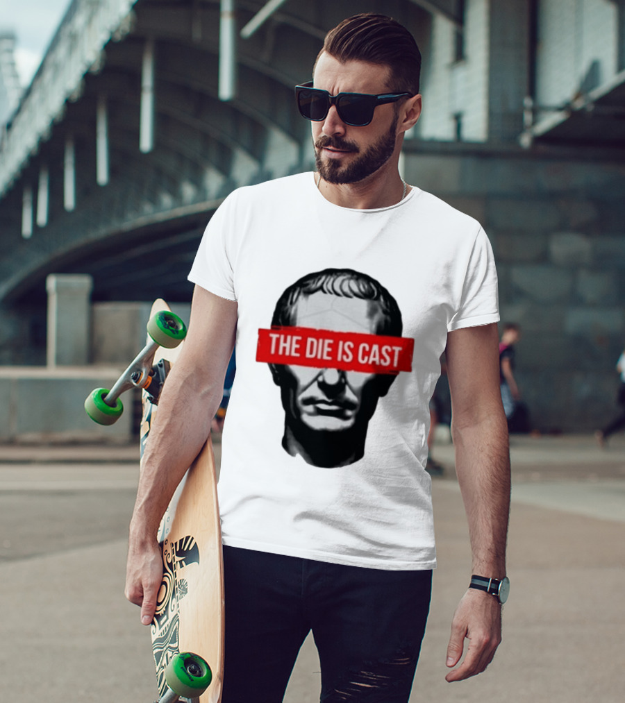 Julius Caesar The Die Is Cast Roman Historical Bust T-Shirt