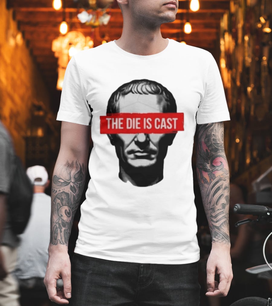 Julius Caesar The Die Is Cast Roman Historical Bust T-Shirt
