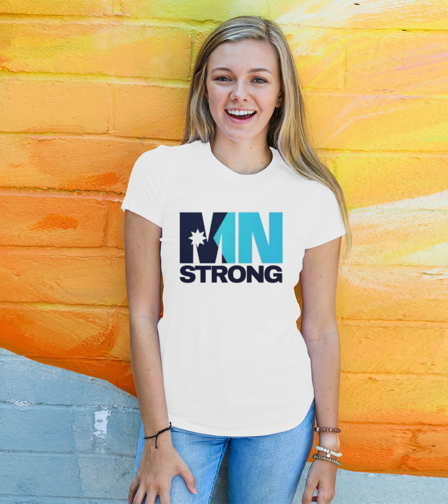 MN Strong Minneapolis Minnesota Kiss Cut Star T-Shirt