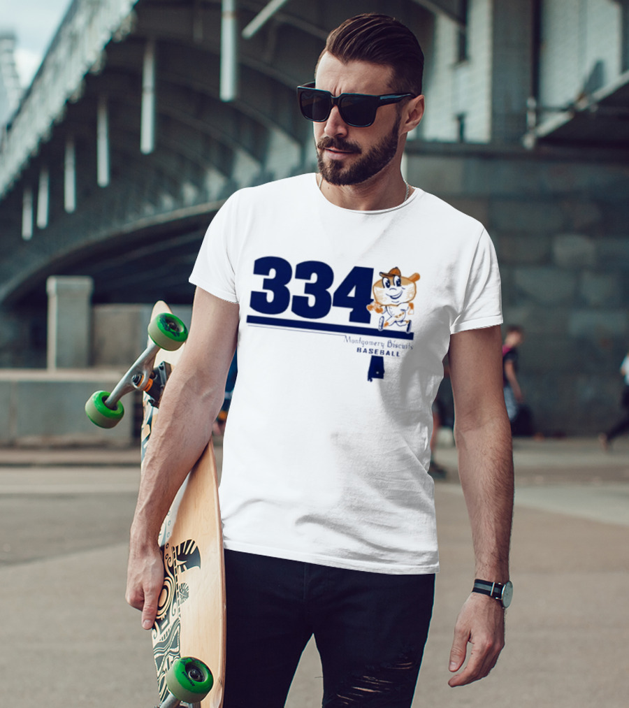 Montgomery Biscuits Baseball 334 Biscuits T-Shirt