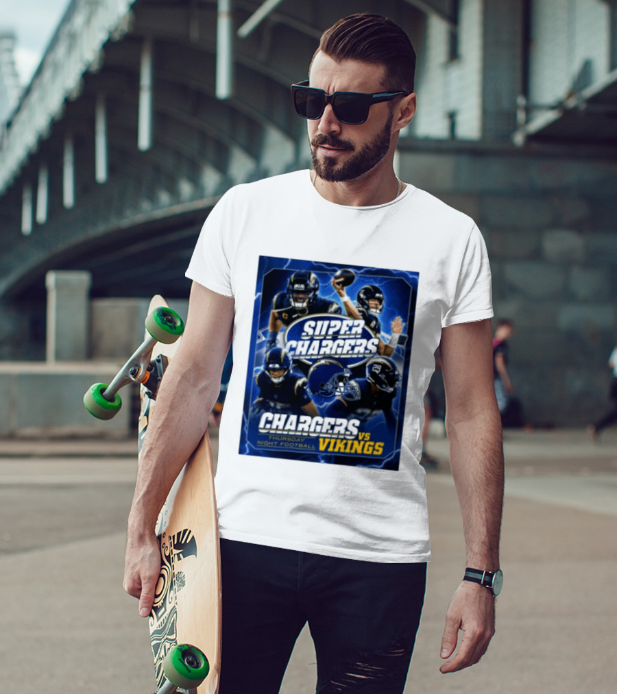 Super Chargers Vs Vikings Thursday Night Football 2025 T-Shirt