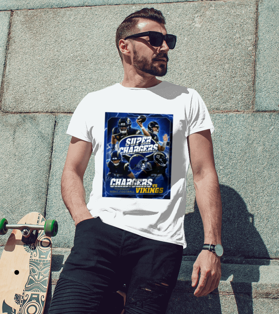 Super Chargers Vs Vikings Thursday Night Football 2025 T-Shirt