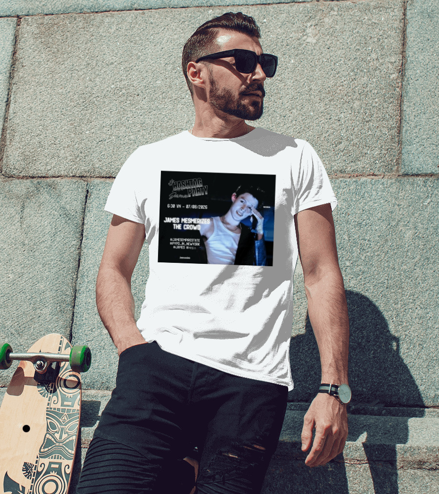 Hashtag Party With James PYPD Tour New York Crowd Mesmerized 07/08/2026 T-Shirt