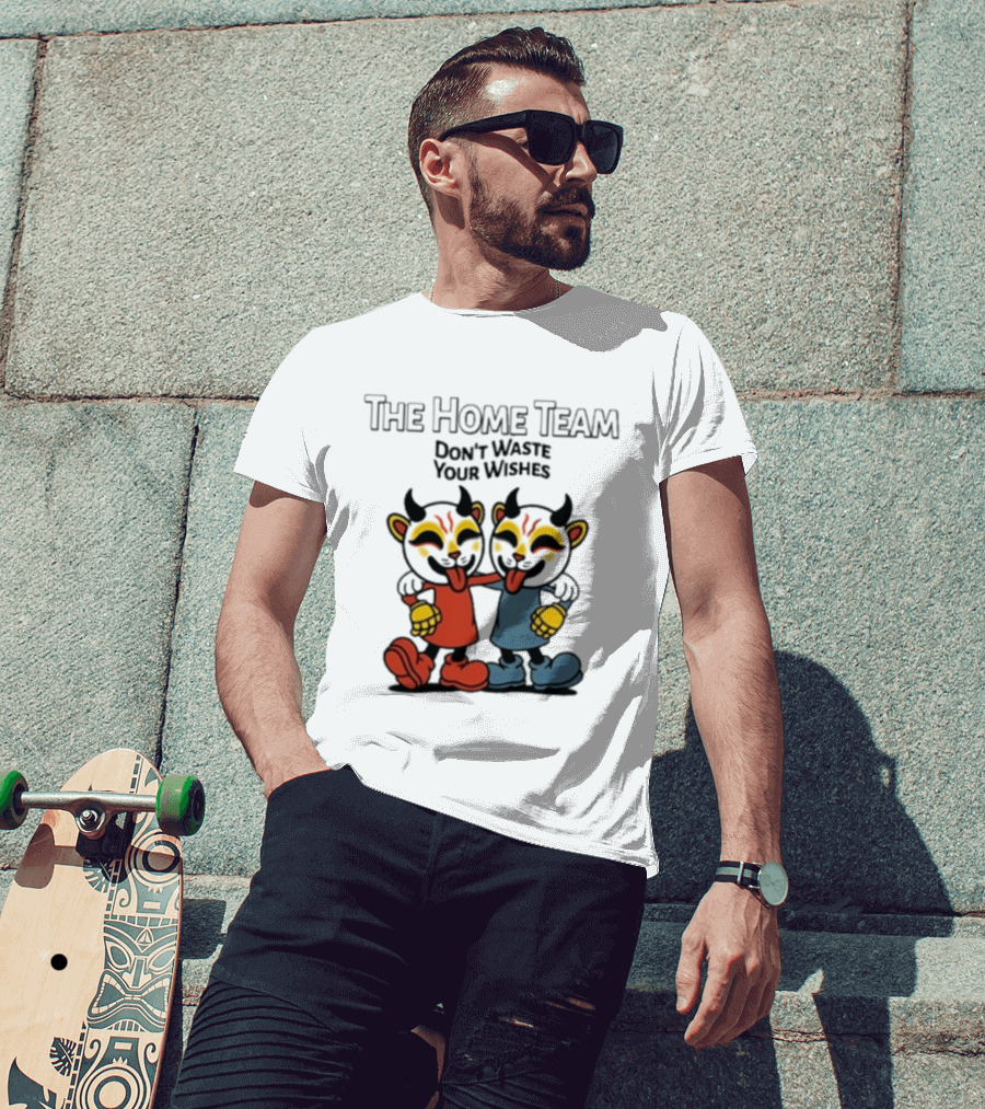 The Home Team Don't Waste Your Wishes Cuphead Tie Dye T-Shirt