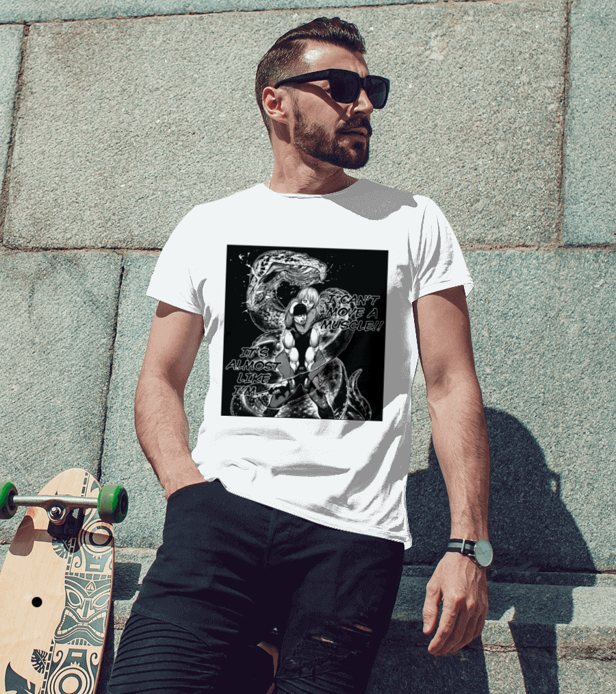 I Can't Move A Muscle It's Almost Like I'm Imai Cosmo Manga Snake Scene T-Shirt