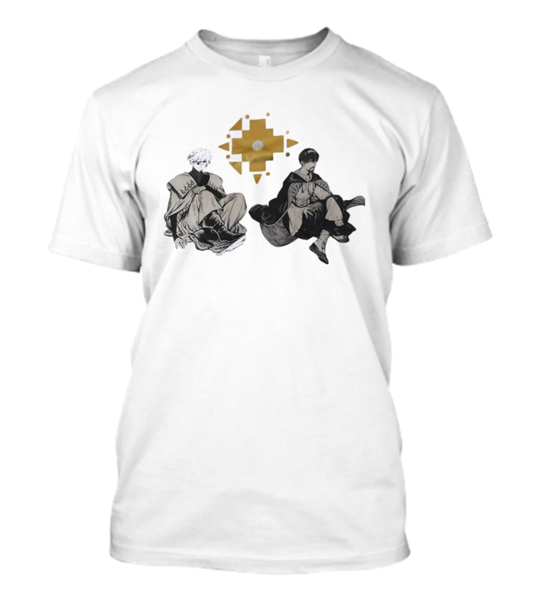 Witch Hat Atelier Character Art Featuring Stylish Outfits And Geometric T-Shirt