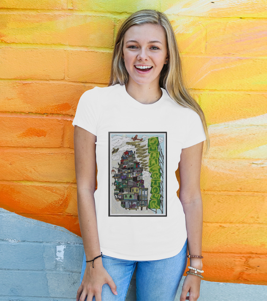 Phish Summer Tour 2025 With Signposts And Plane T-Shirt