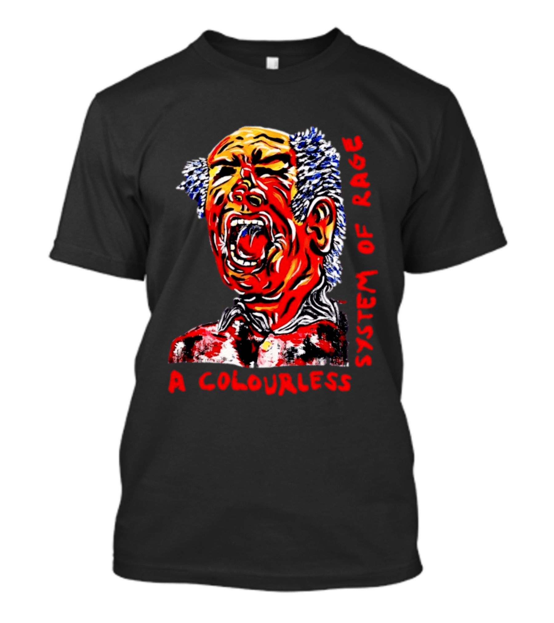 A Colourless System Of Rage Screaming Face T-Shirt