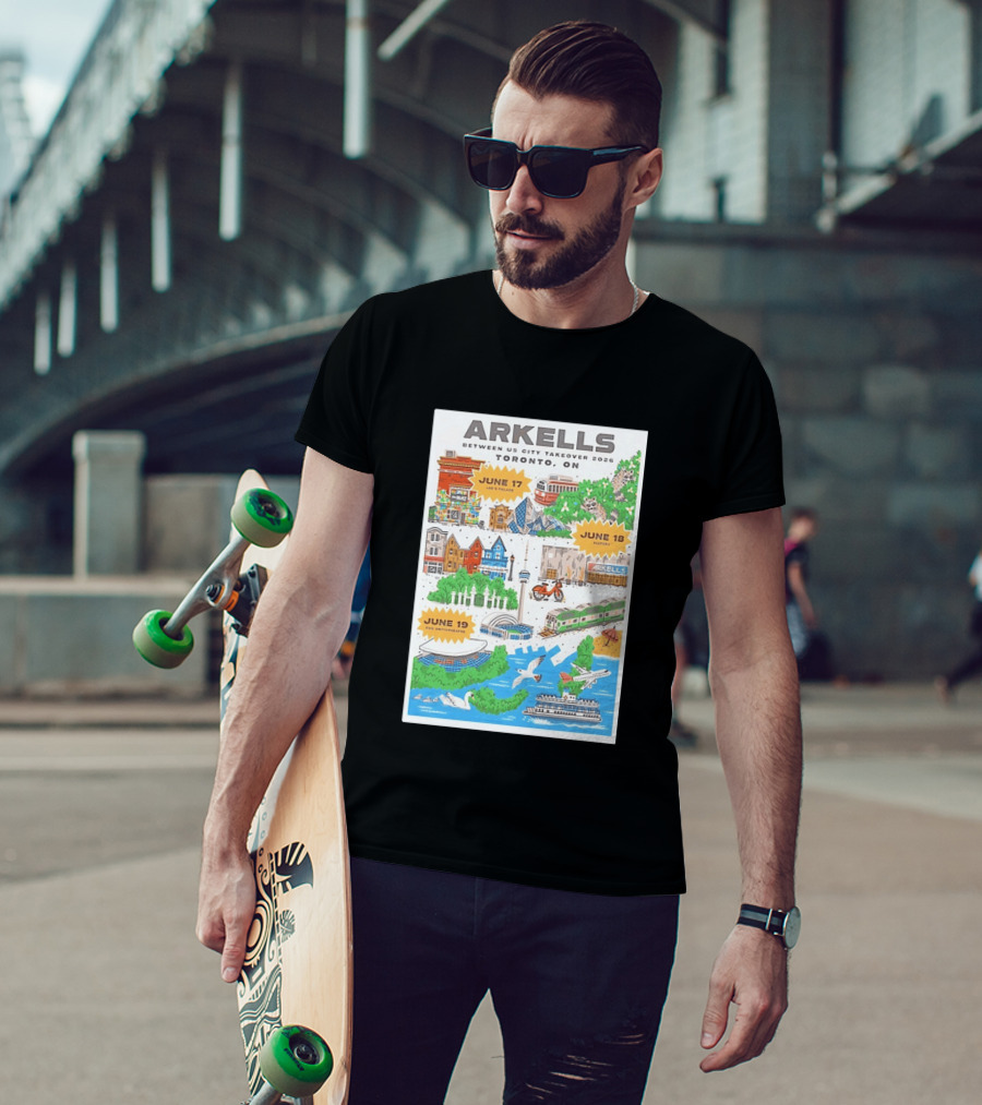 Arkells Between Us City Takeover 2026 Toronto ON June 17 18 19 Lee Palace History Roy Thomson Hall Venue Dates Streetcar CN Tower Green Spaces T-Shirt