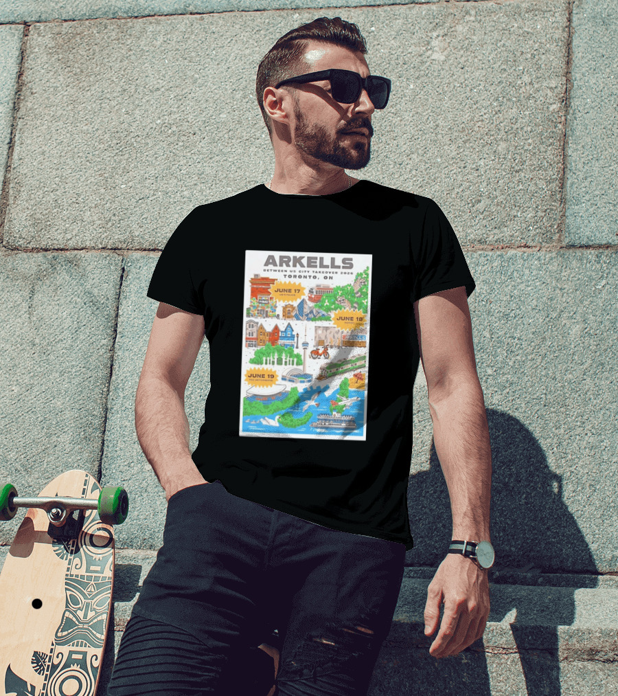 Arkells Between Us City Takeover 2026 Toronto ON June 17 18 19 Lee Palace History Roy Thomson Hall Venue Dates Streetcar CN Tower Green Spaces T-Shirt