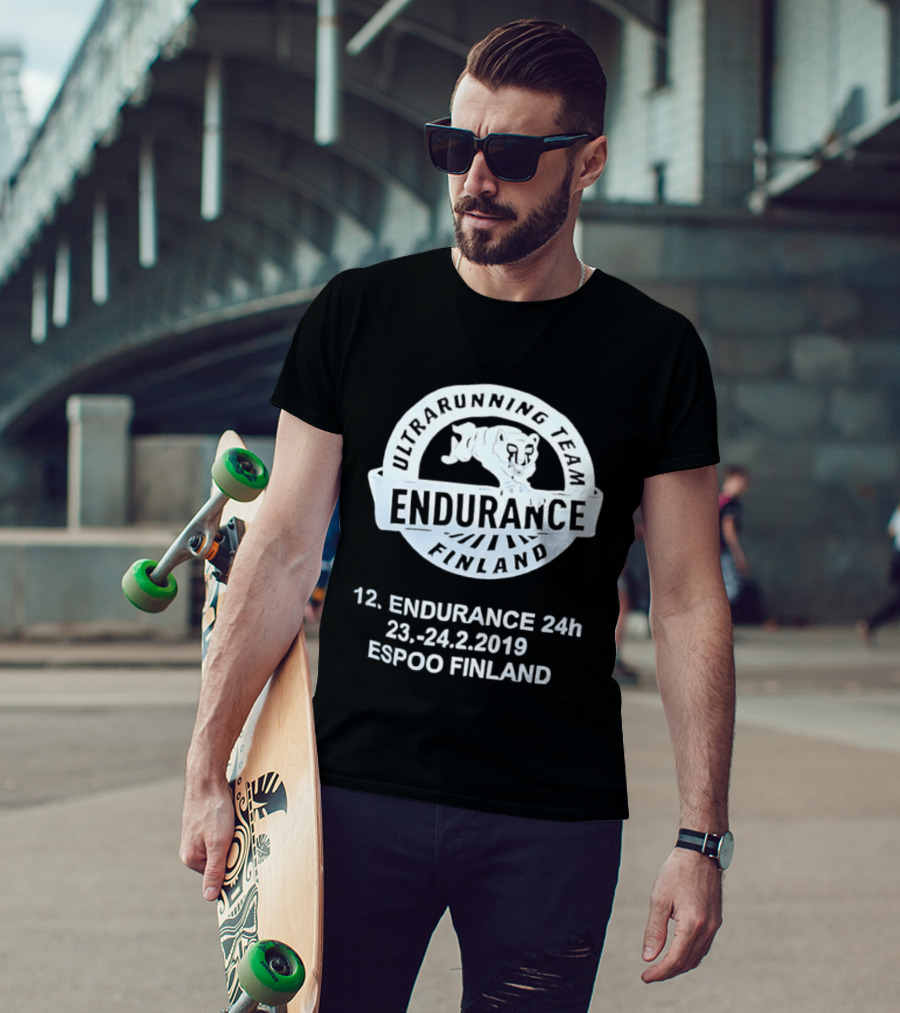 Endurance Finland Ultrarunning Team 12th 24h 23 24.2.2019 Espoo Finland T-Shirt